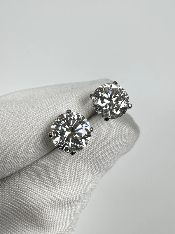 СЕРЬГИ NO NAME СЕРЬГИ-ПУСЕТЫ С БРИЛЛИАНТАМИ 2.00-2.03 CT H/VS2 (GIA) NN2.00-2.03 CT H/VS2 4