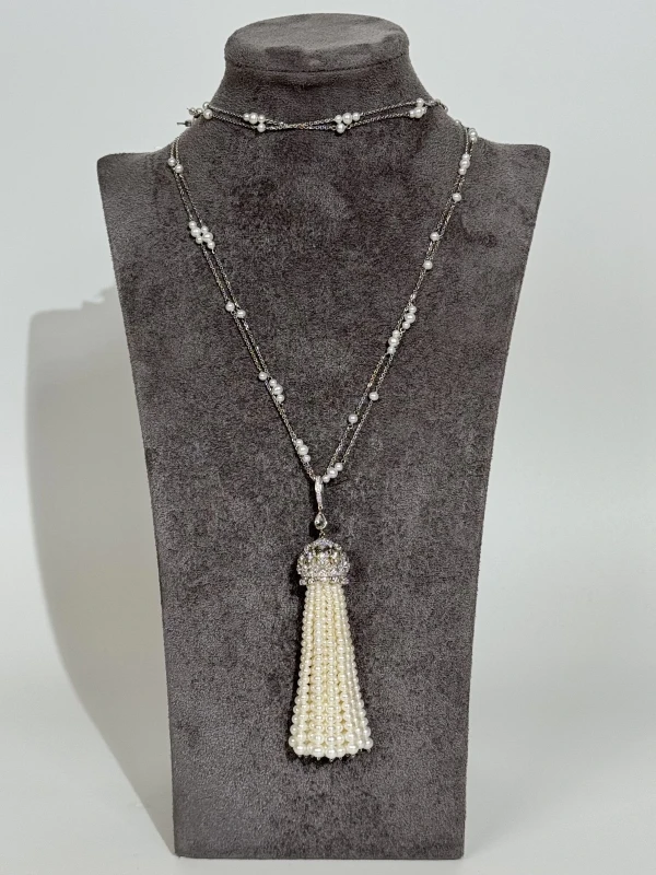 Yanush Gioielli WHITE GOLD 18K NECKLACE YN6031WPRL 3