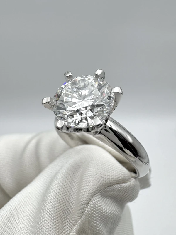 Earrings without a brand ROUND DIAMOND 3.01 CT G/VS1 RING (GIA) 131-NN3.01 3