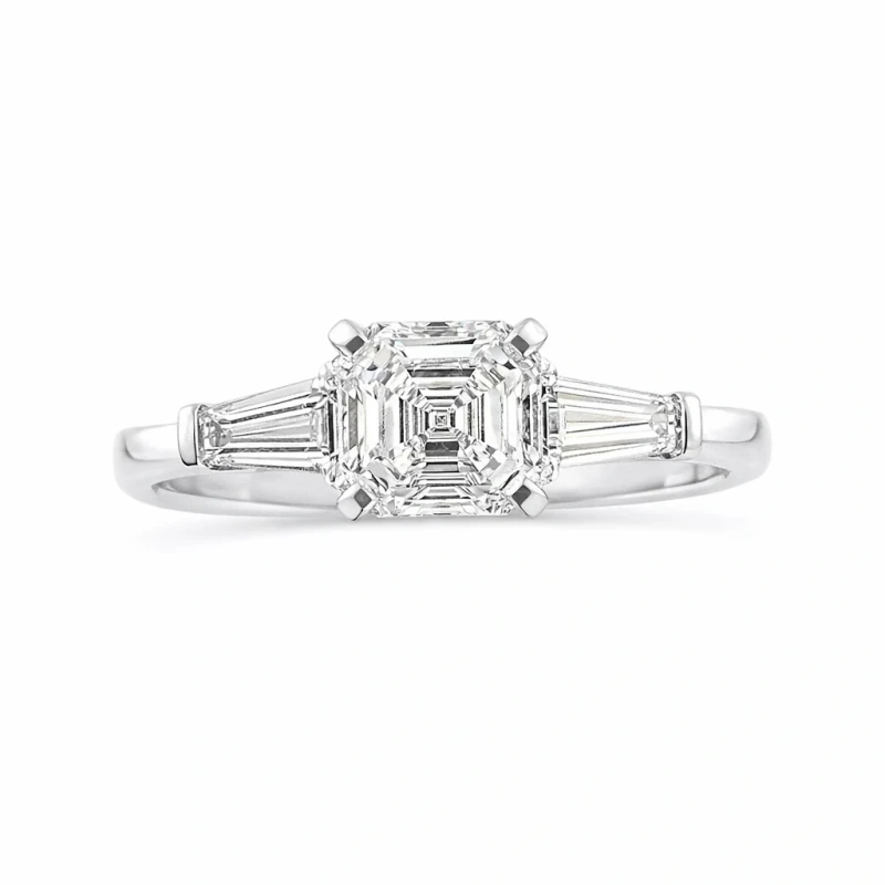 SQUARE EMERALD 2.01 CT RING (SIZE 53) GIA