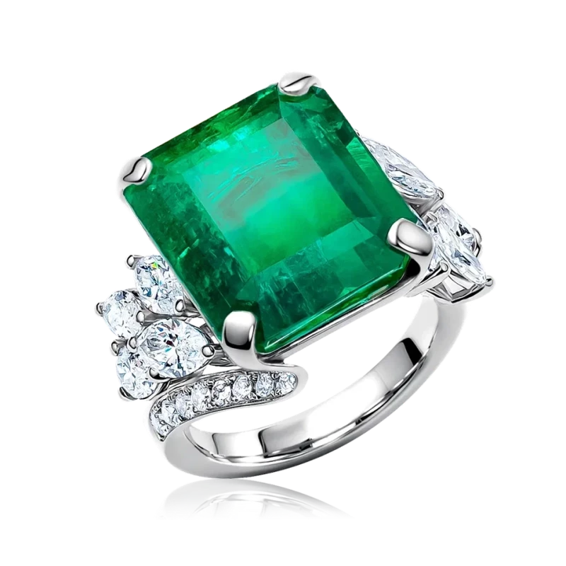 EMERALD RING 11.53 CT , COLOMBIA