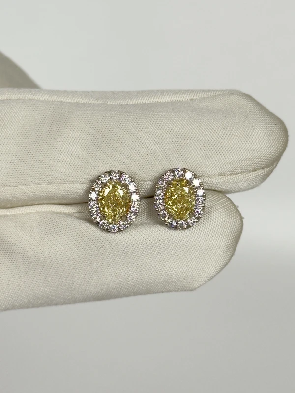 DeRosa Серьги с бриллиантами 1.03-1.02 ct FLY (GIA) E541253 3