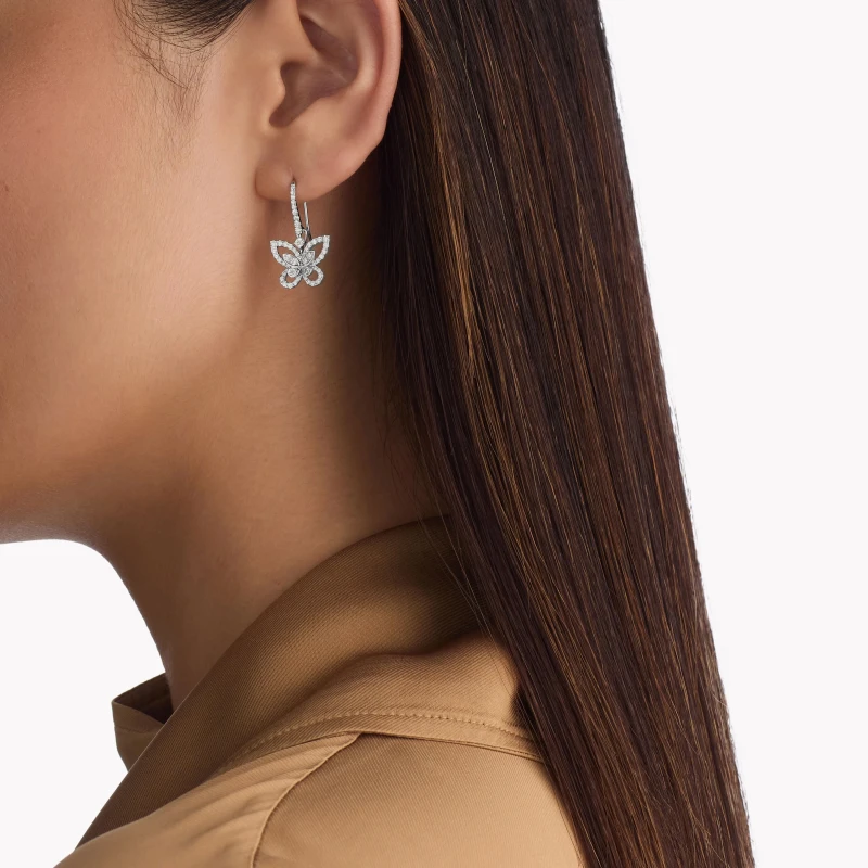 GRAFF BUTTERFLY SILHOUETTE DIAMOND DROP EARRINGS RGE1617 3