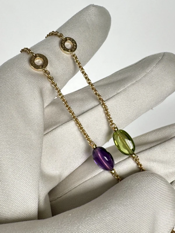 Bvlgari B.ZERO1 MULTI COLORED GEMSTONE NECKLACE BVG1703 4