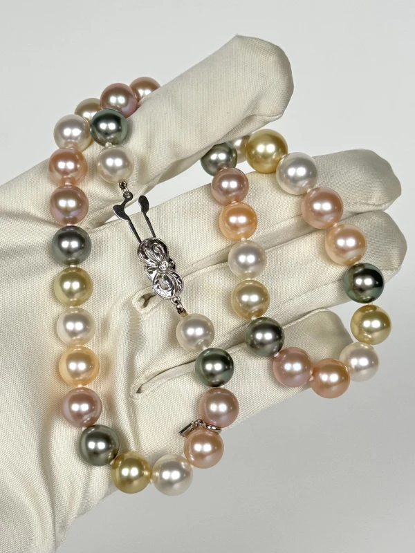 Mikimoto MULTICOLORED SOUTH SEA PEARL 9.33 - 11.46 MM NECKLACE MN2104 3