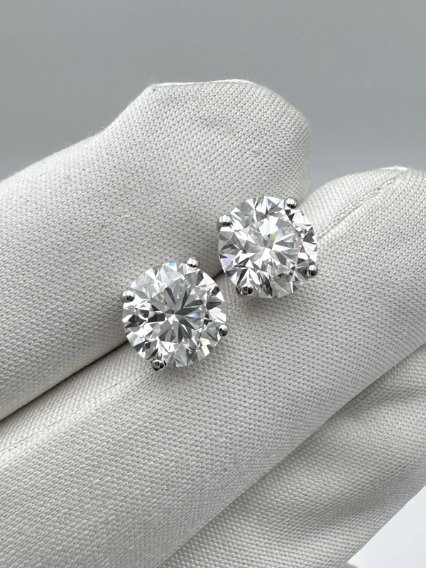 Earrings without a brand ROUND DIAMOND 2.01-2.02 CT E-F/VS1 EARRINGS (GIA) NN2.01-2.02CT E-F/VS1 6