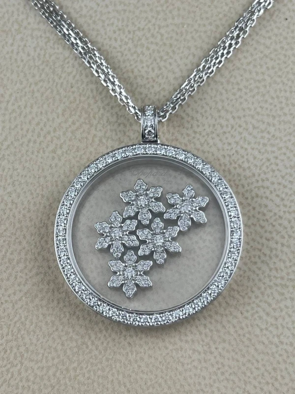 Chopard HAPPY DIAMONDS SNOWFLAKES NECKLACE 79/5758/0-20 3