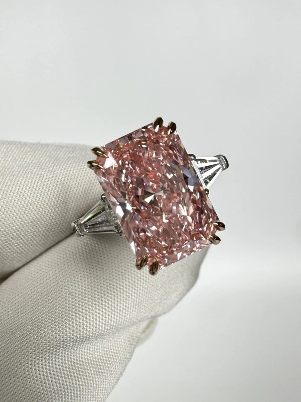 Earrings without a brand RADIANT DIAMOND 6.24 CT FANCY VIVID PINK*/VVS1 RING (GIA) nn6.24 ct FVP/VVS1 3