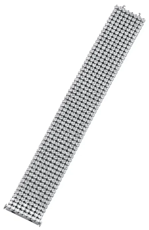 RalfDiamonds WHITE GOLD DIAMOND BRACELET 21.08 CT F-G/VS (SIZE 18) RD050125 1