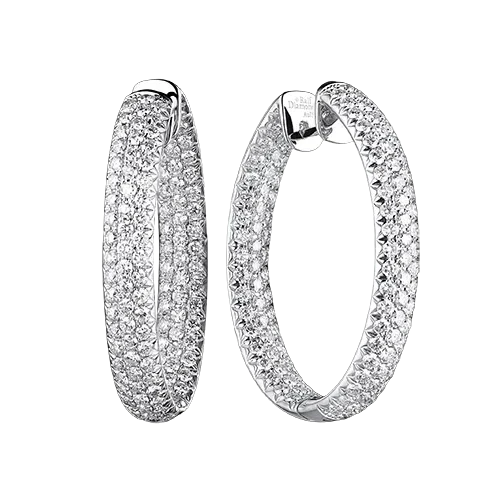 DIAMOND EARRINGS 5.80 CT E-F/VS