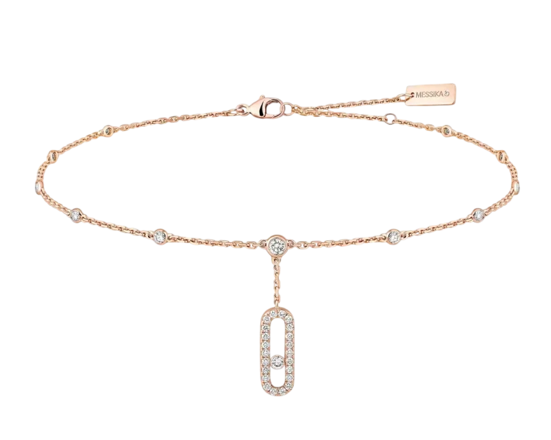 MOVE UNO PAVÉ ANKLE BRACELET