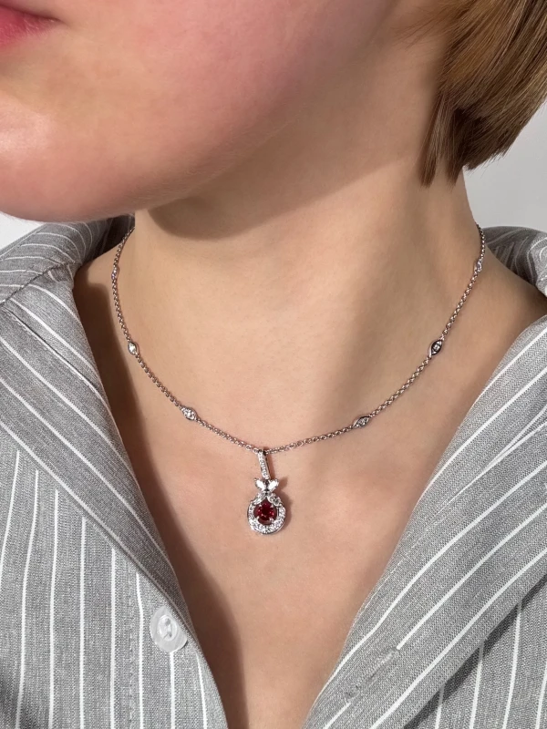 GRAFF RUBY & DIAMOND PENDANT GRD&R241003 2
