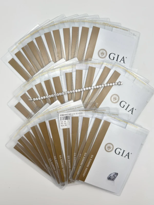 СЕРЬГИ NO NAME ROUND DIAMOND 17.18 CT E-H/VVS-SI BRACELET (SIZE 17.5) NN17.18 CT 5