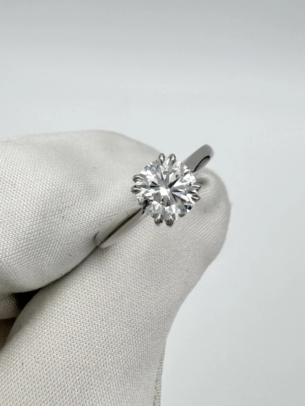 Harry Winston ROUND DIAMOND 1.10 CT F/VVS2 RING (GIA) RGDPRD010NSS-055 3