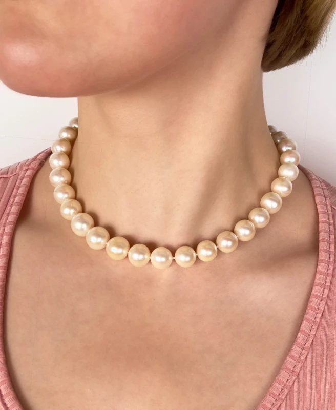 RalfDiamonds PEARL 11.8 - 13.21 mm & DIAMONDS NECKLACE RD11.8-13.21 2