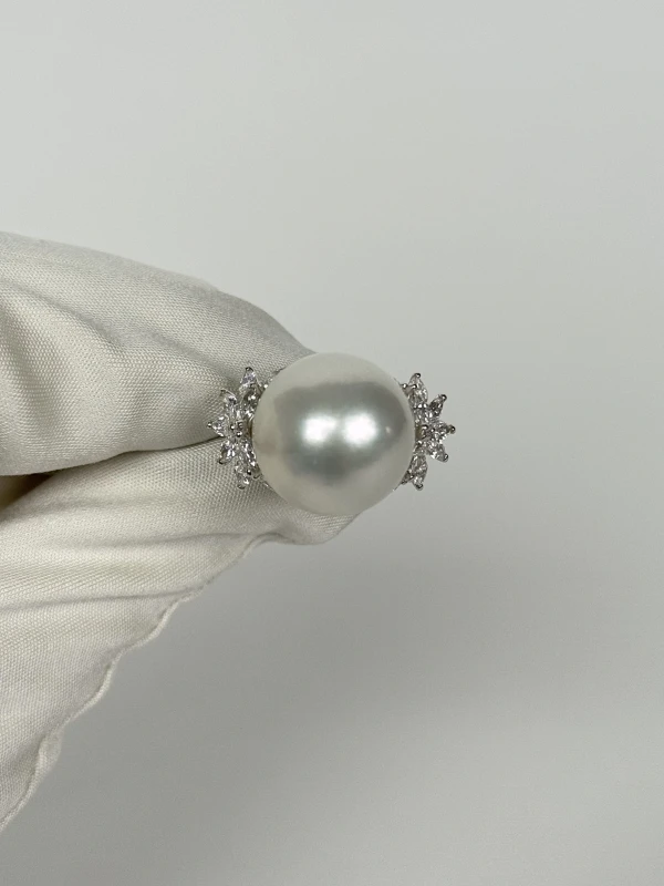 RalfDiamonds PEARL 17.00 MM RING (SIZE 54) RDR235 2