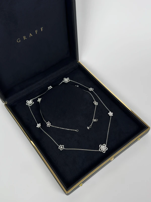 Graff Wild Flower Diamond Sautoir Necklace RGN718 8