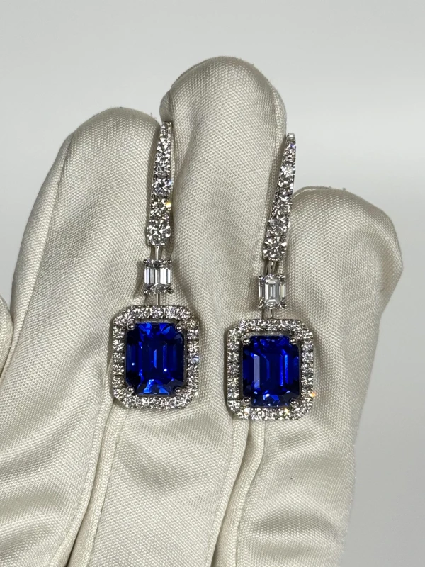 Graff СЕРЬГИ С САПФИРАМИ 11.35 CT И БРИЛЛИАНТАМИ Серьги GRAFF 3