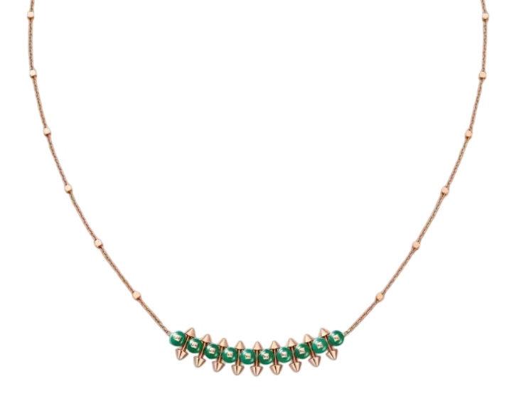 Clash de Cartier pendant, green-dyed agate