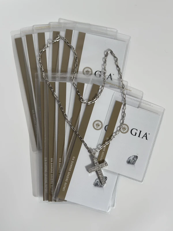 No name DIAMOND 23.05 CT E-F/VVS1-VS1 CROSS PENDAT NN23.05 CT 7