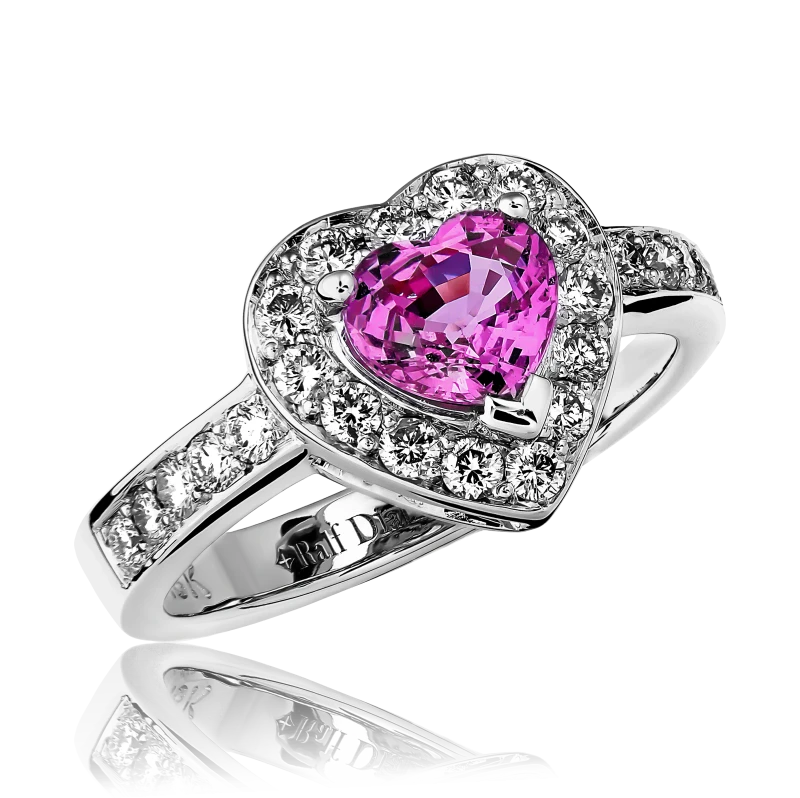 HEART SAPPHIRE 1.15 CT RING (SIZE 54)