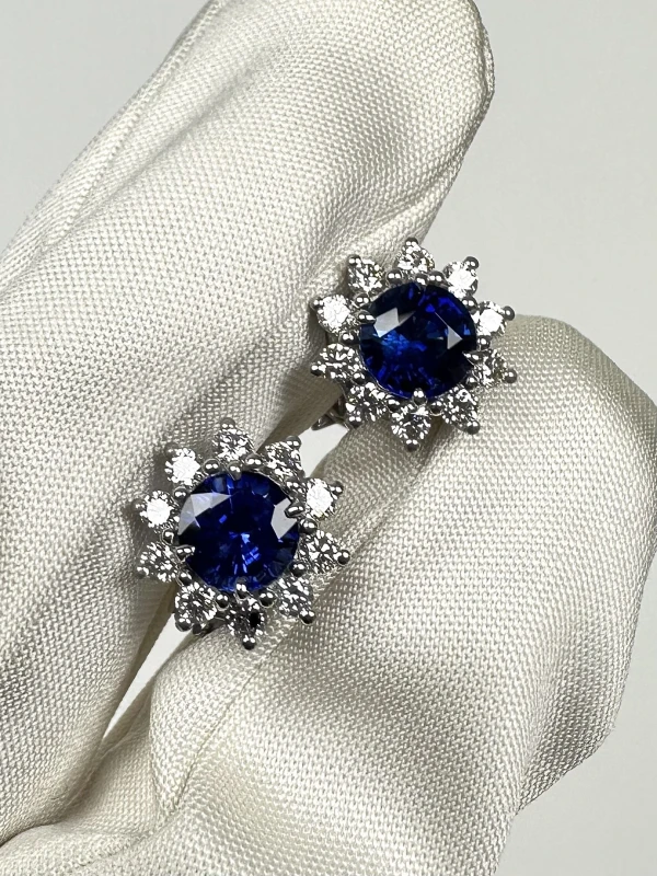 DeRosa Sapphire 2.29 ct and Diamond 0.68 ct Earrings E5592961 2