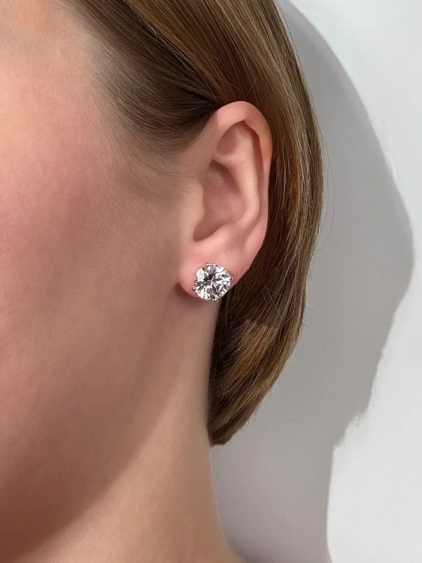 GRAFF ROUND DIAMOND 4.36-4.35 CT G/VS1-VS2 EARRING GR 4.36-4.35 CT 2