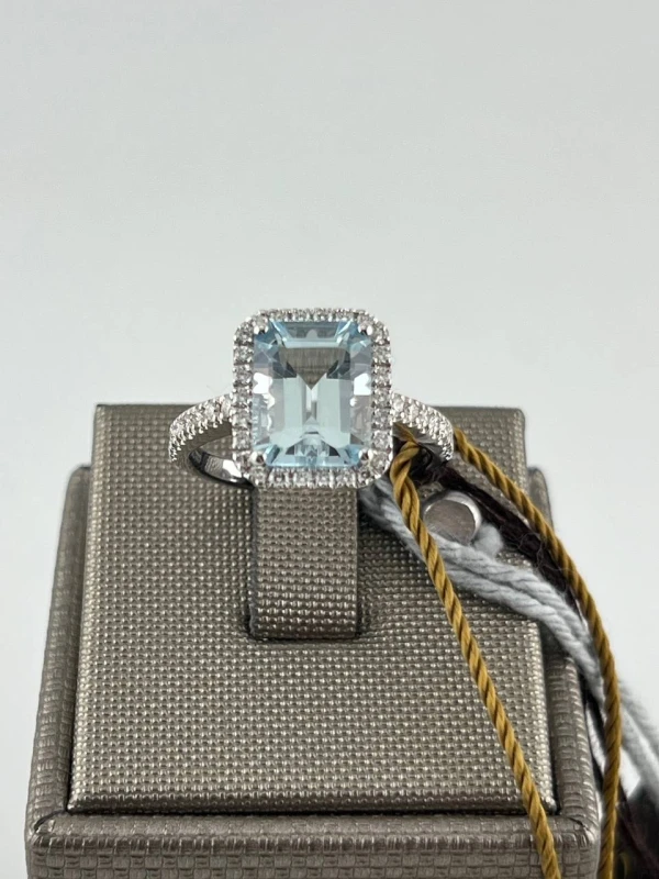 CRIVELLI Aquamarine 3.06 ct Diamond Ring 372-2048-M/53315258 2
