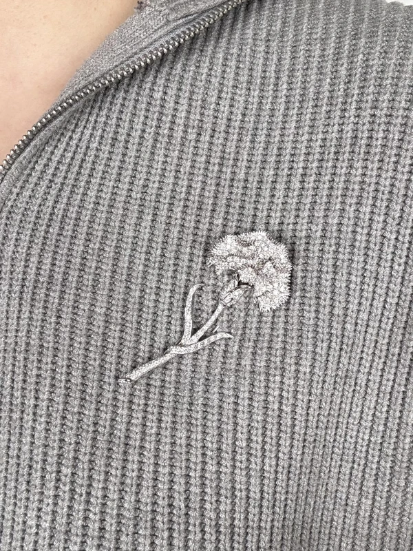 Carrera y carrera  FLOWER DIAMOND BROOCH CArr4768 2