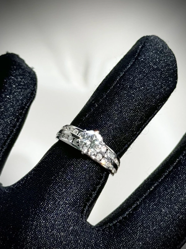 СЕРЬГИ NO NAME DIAMOND RING 1.02 CT G/VS1 1.02 ct g/vs1 7