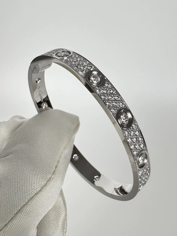 Cartier LOVE BRACELET, CLASSIC MODEL, PAVED (SIZE 15) N6727015 4