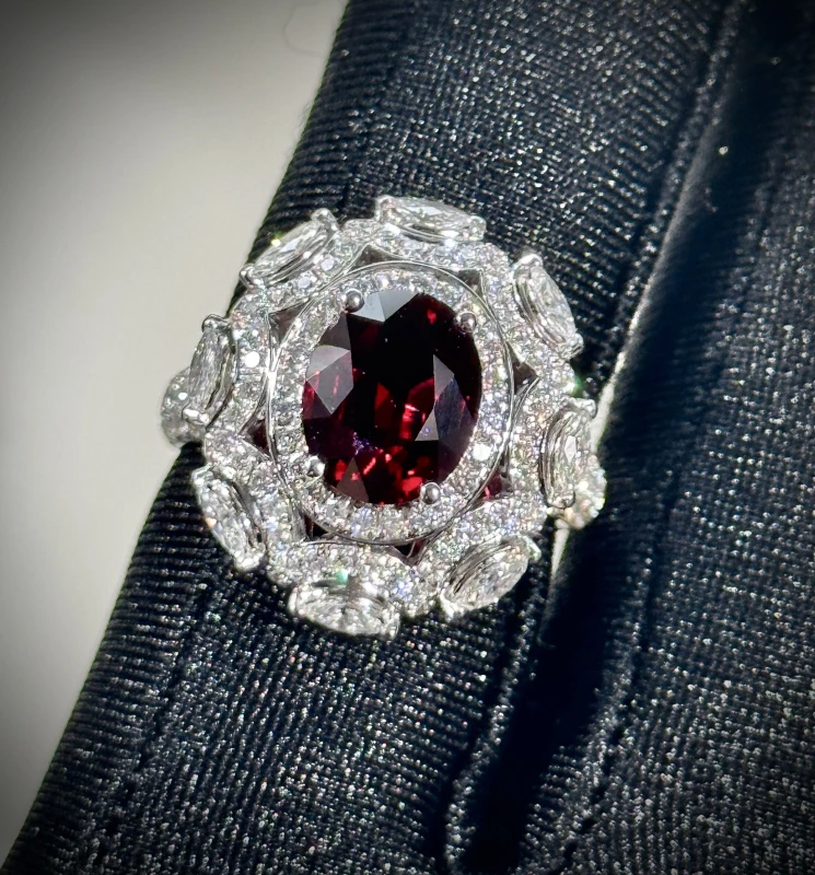 VERDI JEWELLERY КОЛЬЦО С РУБИНОМ 3.10 CT PIGEON BLOOD A40B 6