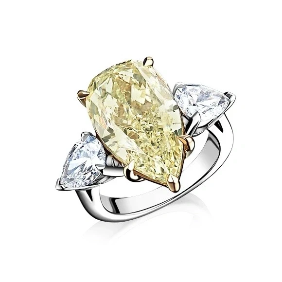 No name PEAR DIAMOND RING 5.02 CT K/SI1 NNRPEAR5.02CT 1