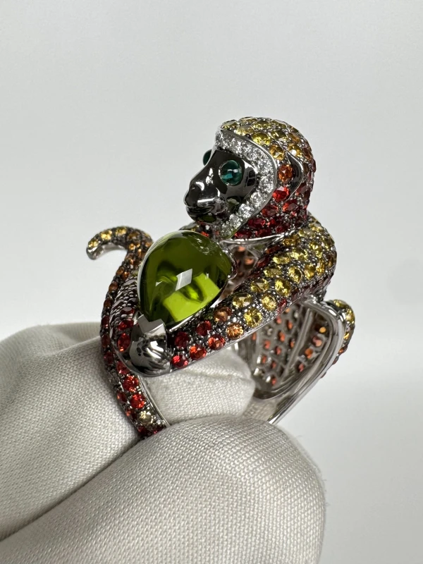 Boucheron Coloured Stone and Diamond 'Bubu' Ring (SIZE 54) BR523 4