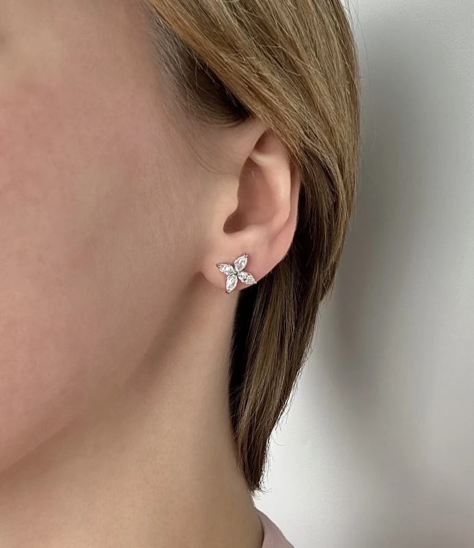 СЕРЬГИ NO NAME MARQUISE EARRINGS NN1.15CT 2