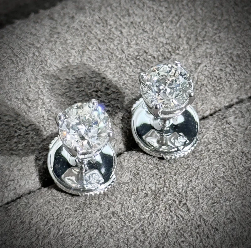 Earrings without a brand DIAMOND EARRINGS 0.70-0.70 ct I/VS (GIA) 0.70-0.70 ct I/vs 4