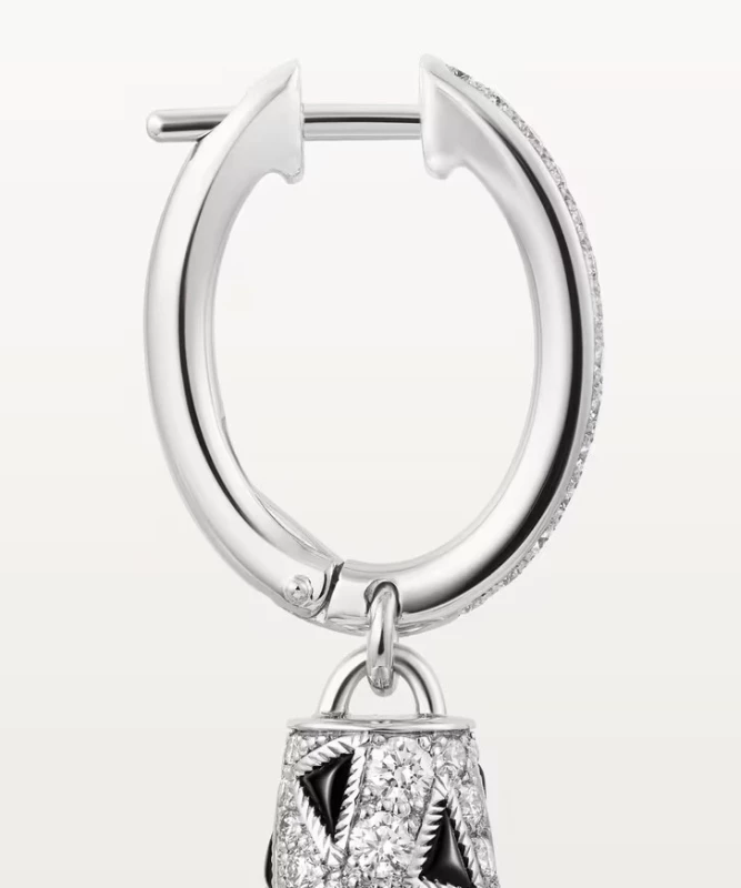 Cartier Panthère de Cartier earrings. White gold, onyx, diamonds N8515227 3