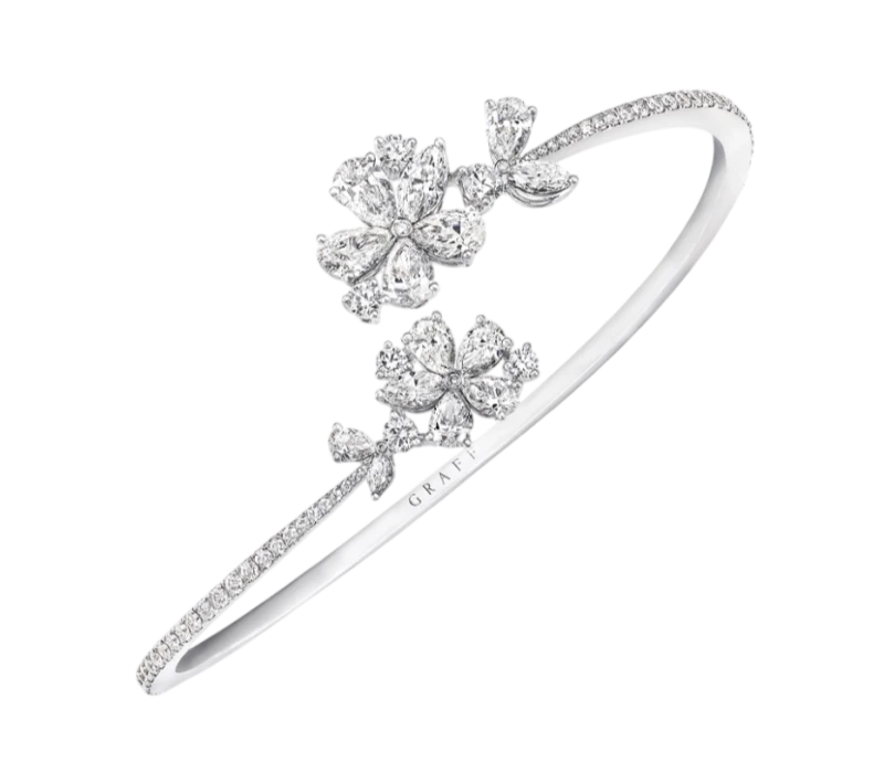 White Gold White Multi Shape Diamond Carissa Bracelet (SIZE 16.5)