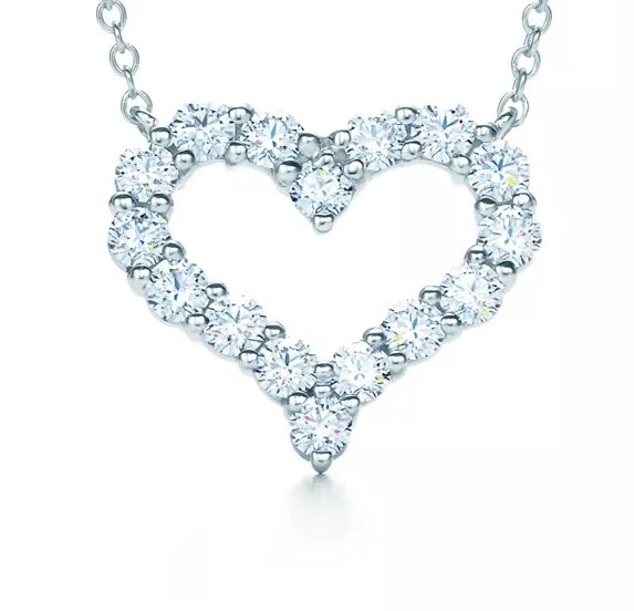 Tiffany & Co Diamond Heart Pendant 12976542 3