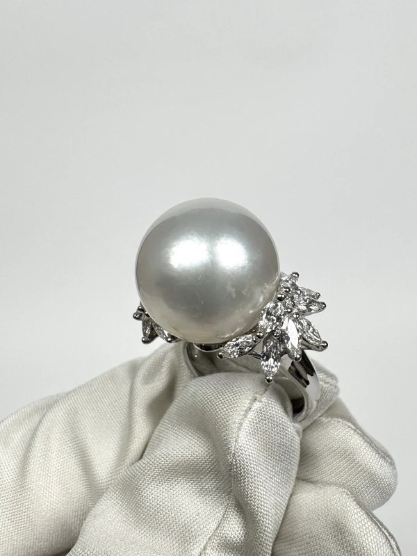 RalfDiamonds PEARL 17.00 MM RING (SIZE 54) RDR235 4