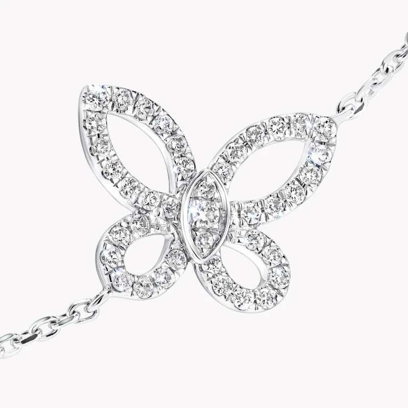 Graff MINI BUTTERFLY SILHOUETTE DIAMOND BRACELET RGB575 2