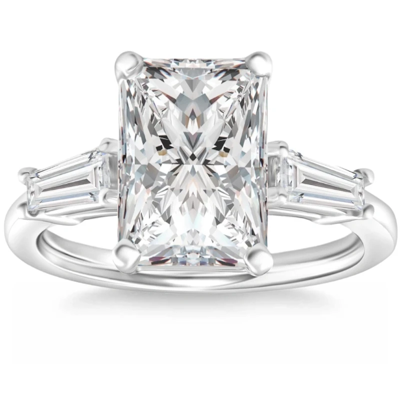 Earrings without a brand RADIANT DIAMOND 1.85 CT F/VS1 RING NN1.85CT 1