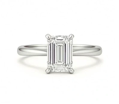 Earrings without a brand EMERALD DIAMOND 3.50 CT F/VVS2 RING (GIA) 245621 3.50 CT F/VVS2 1