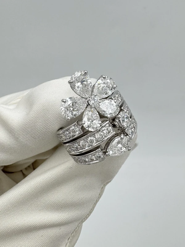 Bvlgari CONTRAIRE DIAMOND 5.72 CT RING (SIZE 53) BVG5.72 3