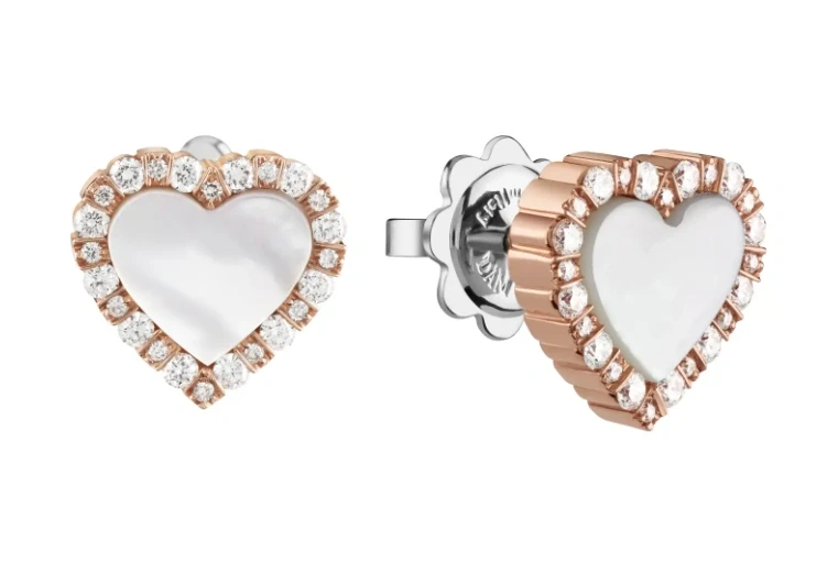 BELLE EPOQUE EARRINGS DIAMONDS & MOTHER OF PEARL