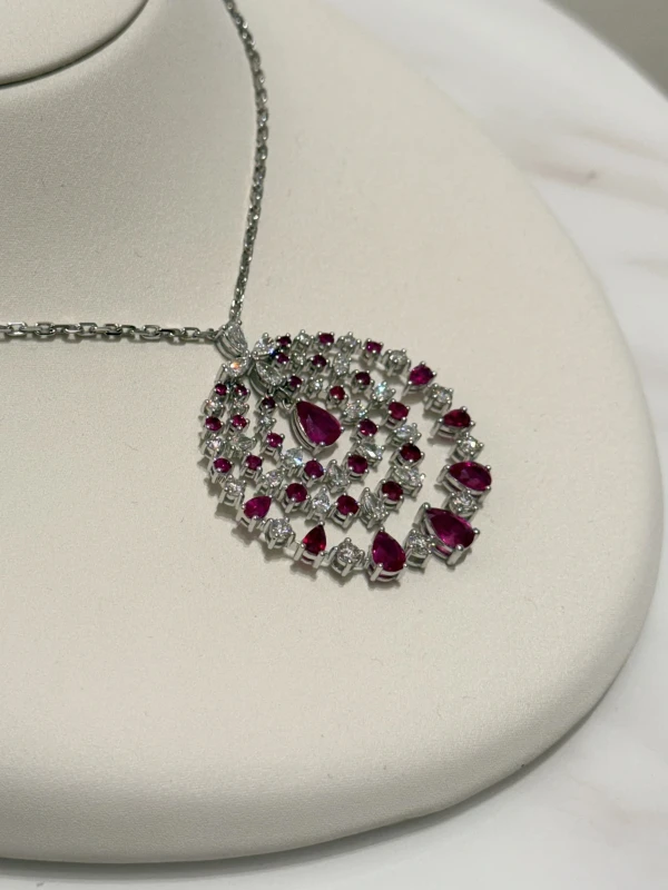 DeRosa DIAMOND & RUBY CELESTIAL PENDANT N22519965B 2