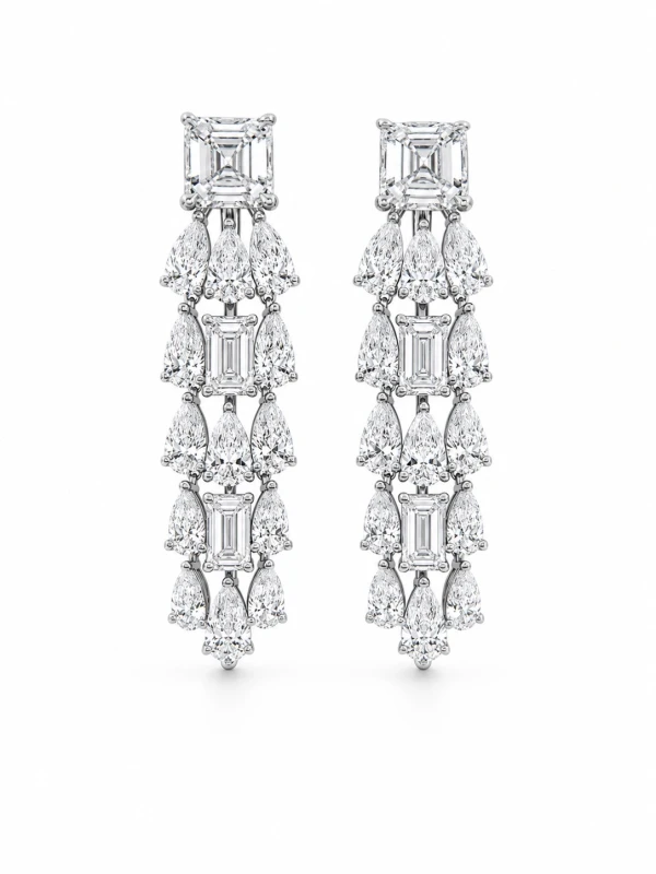 MIXCUT DIAMONDS 15.32 CT EARRINGS
