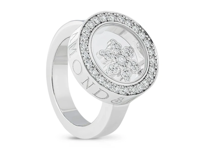 Chopard HAPPY SNOWFLAKE DIAMOND RING (SIZE 56) 82/5422 2