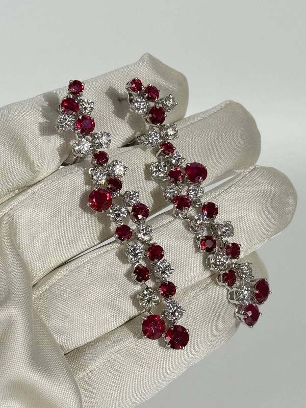 GRAFF DIAMOND&RUBY EARRING RGE2429 4