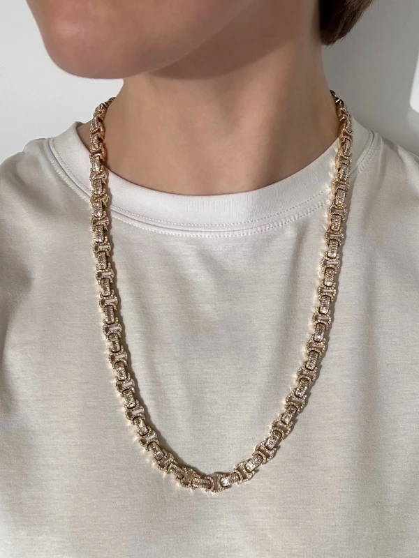 Earrings without a brand DIAMOND 10.40 CT F-G/VS-SI NECKLACE NN10.40CT 2